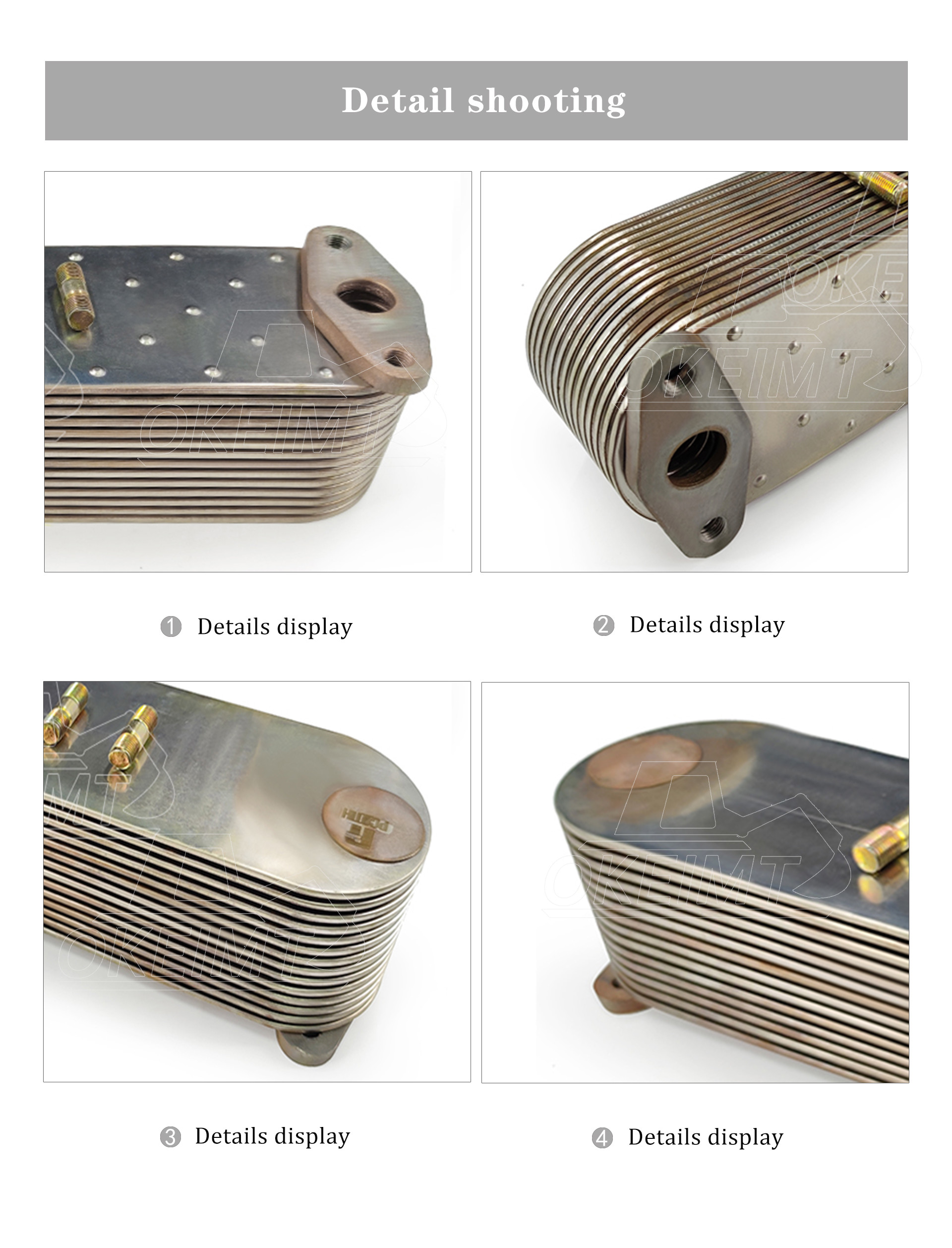 6261-61-2110 Engine Oil Cooler Core For Komasu PC700-8 PC650-8 6D140-14P