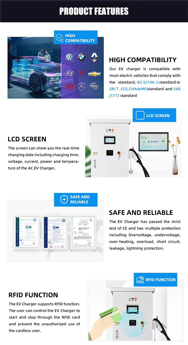 180kw DC Fast EV Car Charging Station 180KV Soft Switching