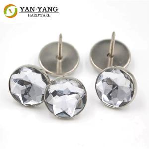 Quality Crystal Round Rhinestone Diamond Acrylic Upholstery Buttons For Sofa wholesale