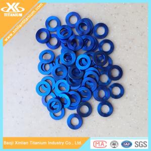 Quality Blue Anodized Gr5 Titanium Plain Washer From China Factory wholesale