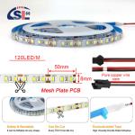 115lm/w 80Ra 12v 8mm 120leds 3000k Warm White High Brightness Flexible 35 Copper