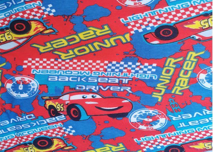 Printed Cotton Flannel Cloth 100% Cotton For Bedding soft handfeel