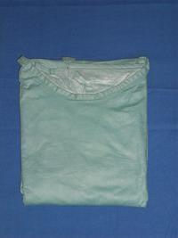 Quality L size Medical Isolation Gowns , Non Woven Surgical Gowns Blue color wholesale