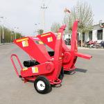 8.2kw Wood Chipping Machine Log 15 Hp Chipper Shredder Hydraulic Feed 100mm