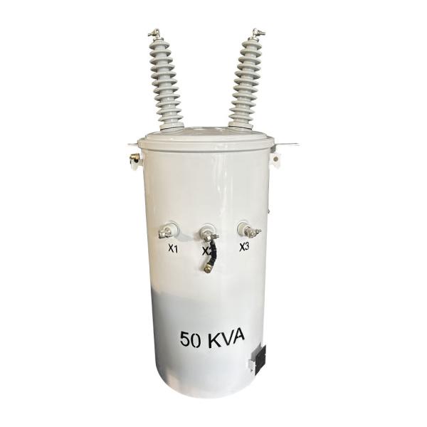 50kva Single Phase Pole Mount Distribution Transformer Oil Immersed 34500GrdY