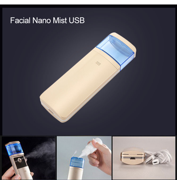 Private Label 18ML USB Nano Facial Mister 16ml Water Tank Long Life Span