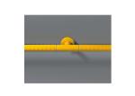 Anti - Collision Nylon Toilet Cubicle Fittings Hardware With Fire Retardant