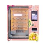 Lift System Refrigerator Automatic Cupcake Vending Machine Salad Fresh Food