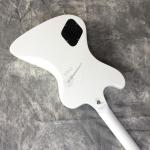 Free delivery, hot selling electric guitar, white hardware, front brown back red