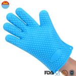 Silicone Coated Dishwashing Barbecue Finger Gloves