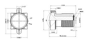 Quality 1/3&quot; 2.7mm 3 Megapixel low distortion lens less than 1% ,F2.0 CCLN13027MPF lens ,motion capture wholesale