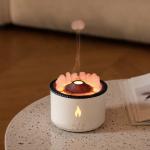 HOMEFISH Ultrasonic Aroma Humidifier Volcano Oil Diffuser 360ML USB Installation