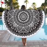 Sand Free Sublimated Beach Towels High Color Fastness Breathable Portable