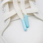 Colorful Plastic Toe Shoelace Toe Seal Baotou Printed Flat Cotton Shoelaces