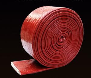 Quality High Tenperature Silicone Rubber Cable Sleeve , Braided Fiberglass Sleeve 4-150mm Size wholesale