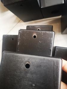 Quality Precision Black Powder-Coated Sheet Metal Housing | Custom Steel Electrical Enclosure Box | Fabricated Metal Casing with Mounting Holes for Industrial wholesale