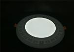 12W + 4W Recessed Led Panel Light Double Color Round Warm White AC 85-265V