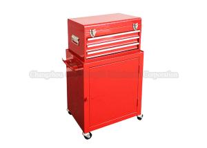 Quality 18 Inch Red Rolling Storage Garage Tool Box Cabinets Systems With Bottom Door wholesale