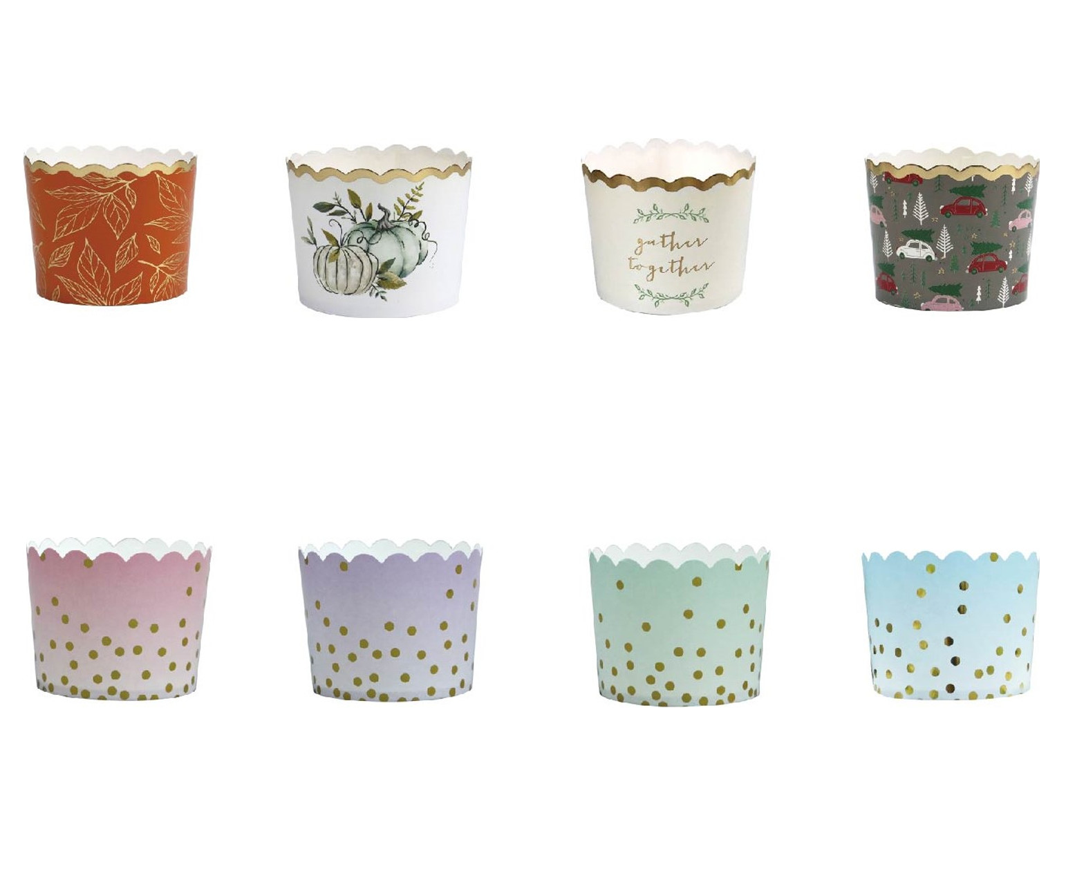 Custom new arrived birthday party baking supplies one-time used mini cupcake wrappers disposable recycled muffins cup