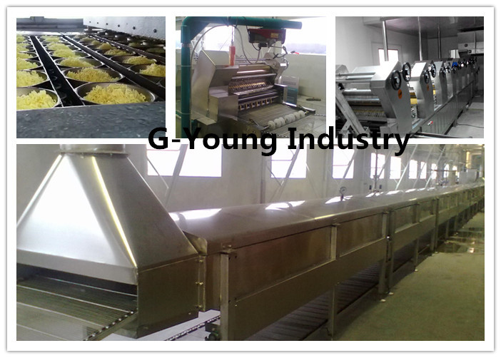 High Efficiency Instant Fried Noodle Machine , Instant Noodle Making Machine