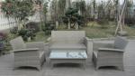 4pcs PE cane pool furntiure