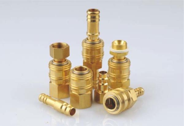 Professional Pneumatic Quick Connect Coupling , Nickle Plated Air Quick
