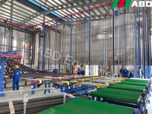 Quality Tunnel Powder Coating Oven Overhead Conveyor System With Spraying Pretreatment wholesale