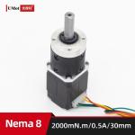 Nema 8 Micro Planetary Geared Stepper Motor 30/41mm Length 1 369 Reduction Ratio