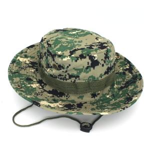 China Military Camouflage Mesh Boonie Bucket Cap For Hunting Hiking Climbing on sale