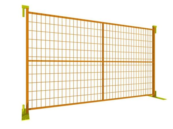 Powder Coated Temporary Mesh Fencing Panels 6ft X 10ft Portable Yellow Green Red