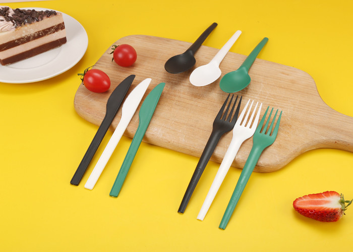 Heat Resistant CPLA Compostable Disposable Cutlery Set