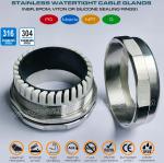 304 Stainless Steel Waterproof Cable Gland, 65~70mm Adjustable 316 Stainless