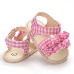 New style Cotton fabric Flower girl 0-2 years prewalker baby girl sandals