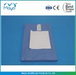Blue Ophthalmic Drape With Pouch OEM Surgical Eye Drapes For Hospital