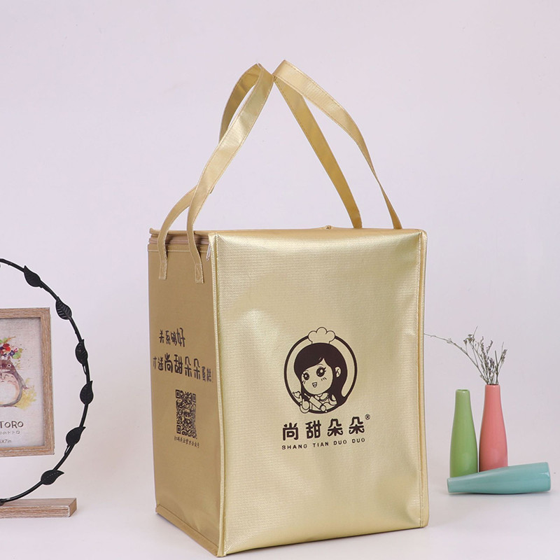 Portable OEM ODM Insulated Food Delivery Bags 2MM Foam Foil Thermal Tote Bag