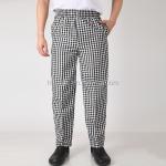 Readymade Hot Sale Catering Uniforms Checkered Chef Trousers
