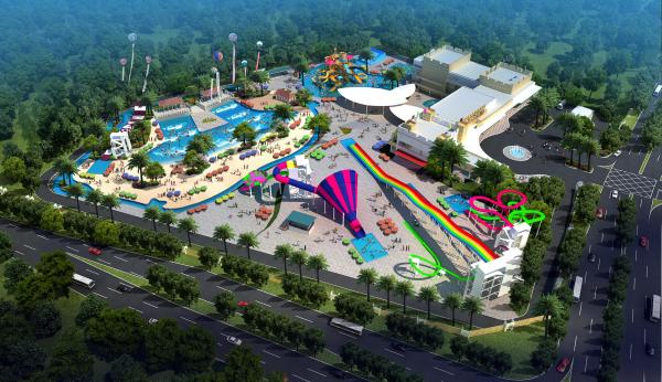 Large Holiday Waterpark Project , Indoor Amazing Funny Water Park / Customized