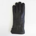 Factory price of shearling lining women deer gloves