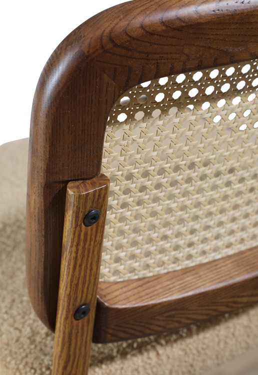 0.092CBM Wicker Rattan Desk Ergo Mesh Manager Chair 10.5kg For Staff