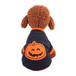 Orange / Black Color Halloween Dog Sweaters High Flexibility 20 - 37CM