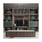 YALIG Models Leather Doors Wardrobe Door Designs with Wooden Material