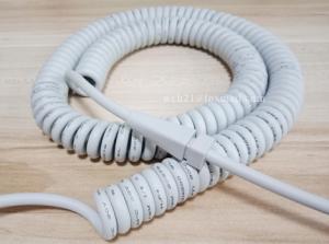 Quality UL20279 TPU Medical Handset Curl Spiral Cable wholesale