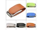 OEM Leather USB Flash Pen Drive 4GB 8GB 16GB 32GB Pendrives with Custom Logo