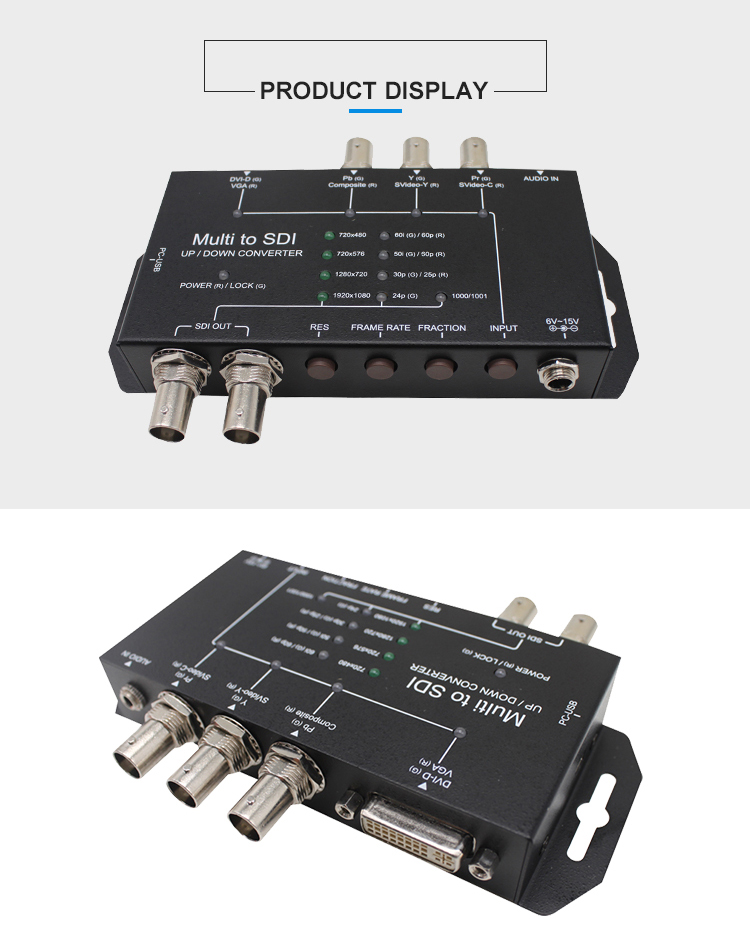 DC In 7.5V-15V Aspect Ratio Video Converter With Independent Audio