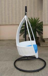 Quality White Resin Wicker swing chair , Hand-Woven Rattan Hanging Chair wholesale