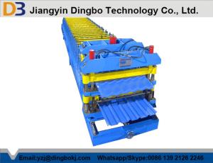 Quality Steel Tile Roll Forming Machine 18 Groups Rollers / Hydraulic Control System for Fencing wholesale