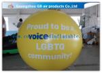 Inflatable Big Advertising Balloons , Red Air Balloon Advertising Helium Ball