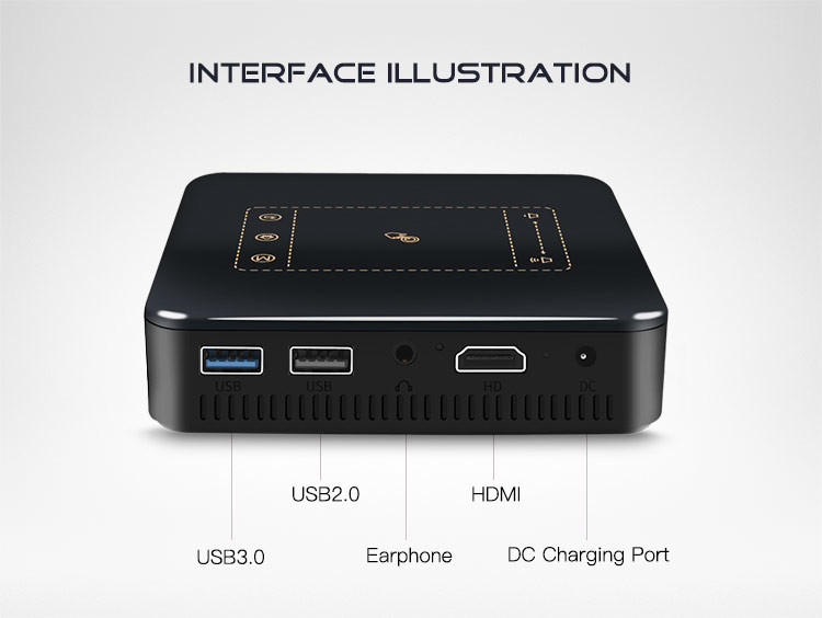 Smart Mini Beamer Home Theater Projectors FHD 4K DLP Android With Touch Pad