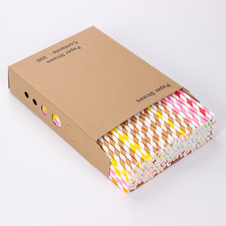 Customized Colorful Biodegradable Paper Straws for Eco-Friendly Drinking