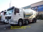 Durable Concrete Handling Equipment Sinotruk Howo 8x4 12m3 Cement Mixing Truck